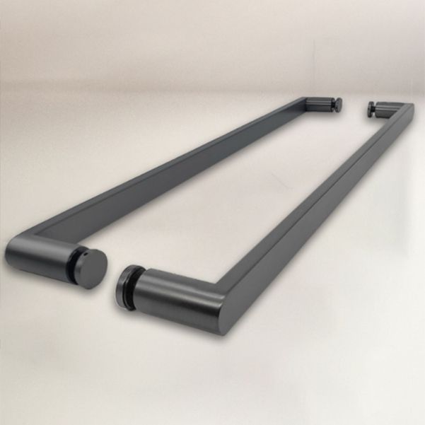 Simple In-line Shower Bath Door Glass and Metal Bathroom Shower Door