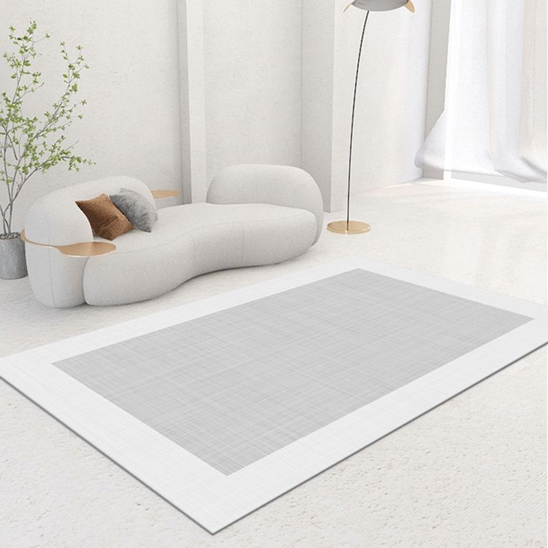 Modern Color Block Area Rug Green Polyester Area Carpet Non-Slip Backing Rug for Living Room