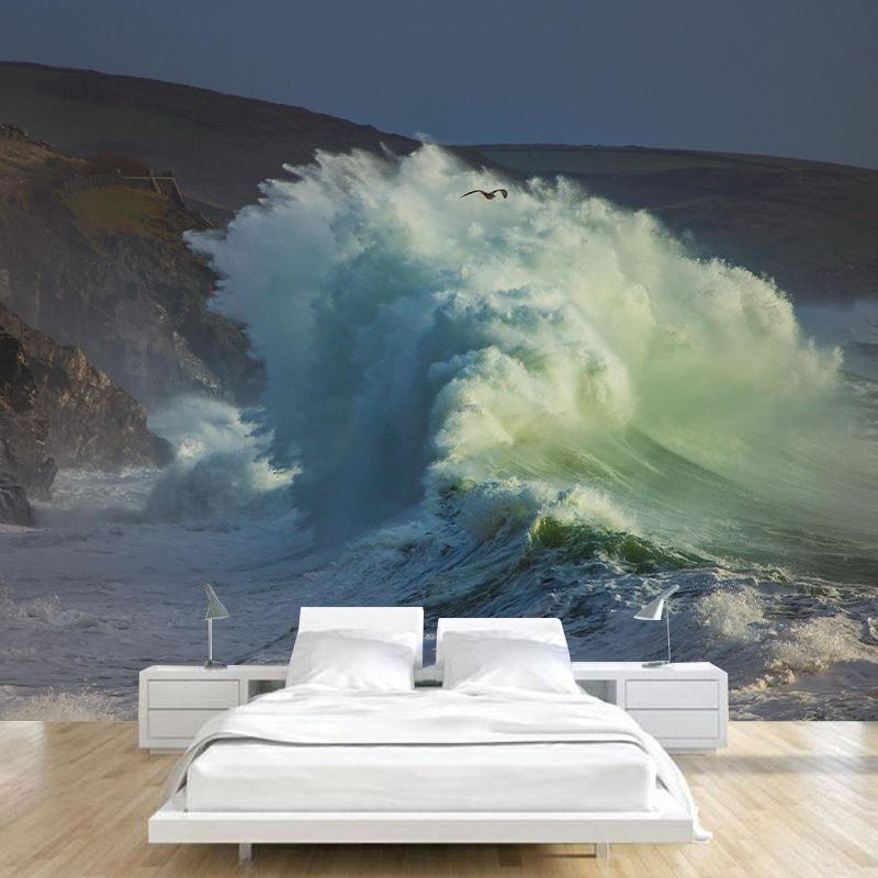 Customized Beautiful Sea Mural Mildew Resistant for Bedroom Decoration