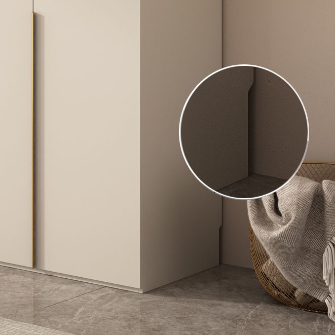 Wooden Wardrobe Armoire with Shelves Modern Wardrobe Cabinet