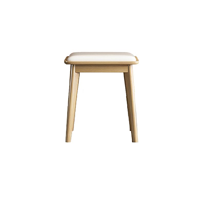Nordic Mirrored Vanity Solid Wood Makeup Dressing Table Stool Set