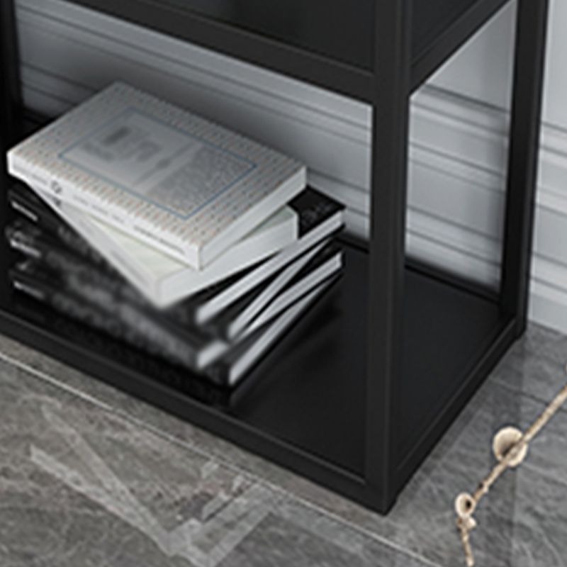 Minimalist Style Open Shelf Bookcase with Rectangular Shelve