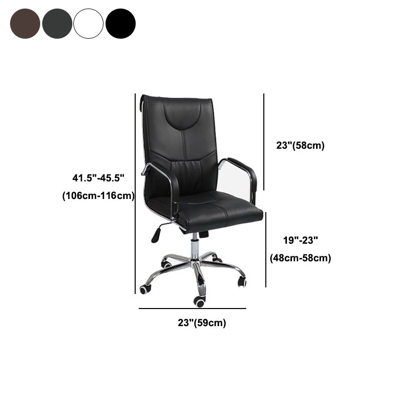 Modern Executive Computer Chair with Wheels Swivel Office Chair with Padded Arms