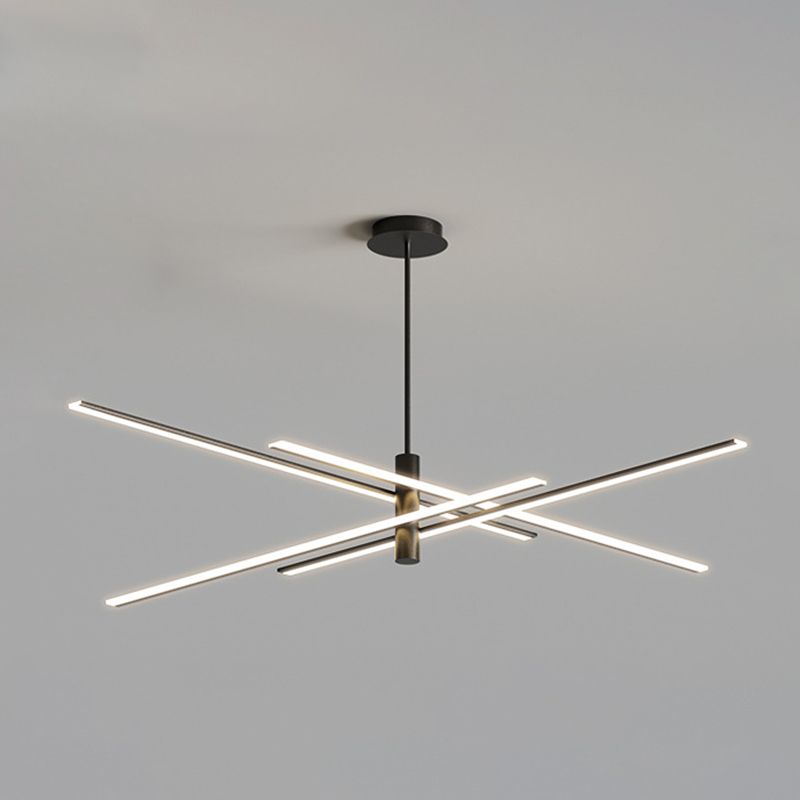 Contemporary Linear Chandelier Lights Metal Chandelier Lighting Fixtures