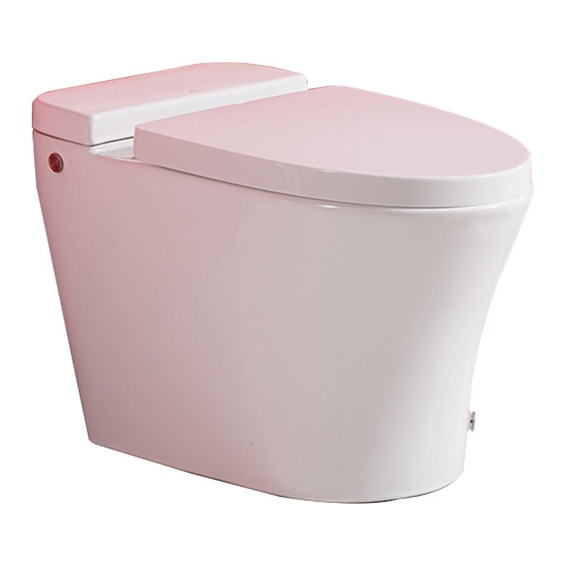 Contemporary Elongated Toilet Bowl Siphon Jet Flush Toilet with Seat for Bathroom