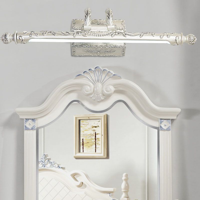 Bar Shaped Vanity Mirror Lamp Traditional Resin Bathroom LED Wall Light