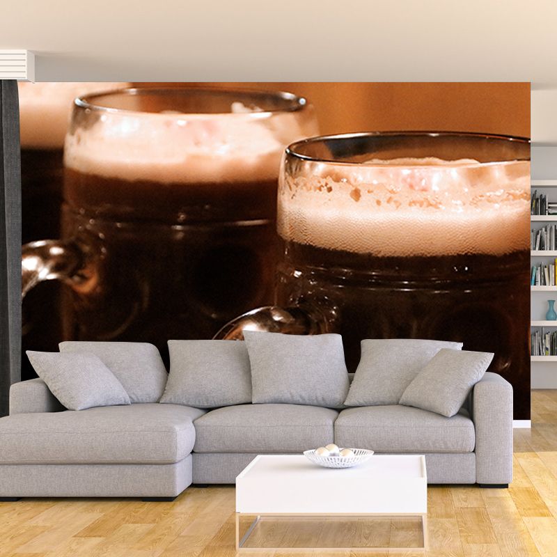 Modern Wine Pub Decorative Mural Wallpaper Moisture Resistant Art, Custom Size Available