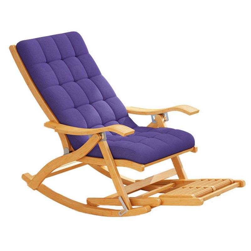 Traditional Recliner Chair Folding Rocker Chair for Living Room