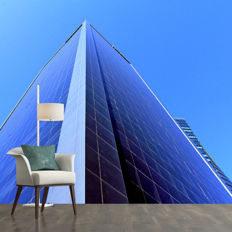 Contemporary Photography Style Building Mural Wallpaper Mildew Resistant for Wall Decor