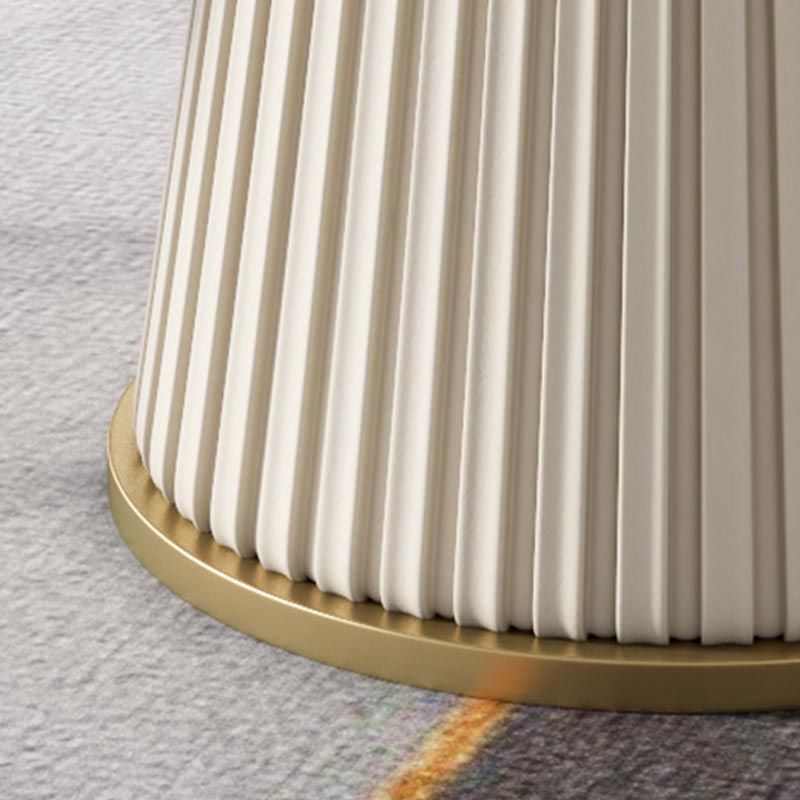 Modern Round Stone Table Standard Height Dining Room Table with Pedestal Base