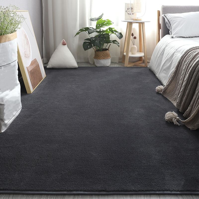 Funky effen shag tapijt polyester indoor tapijt niet-slip achterste ruggebied tapijt voor woonkamer