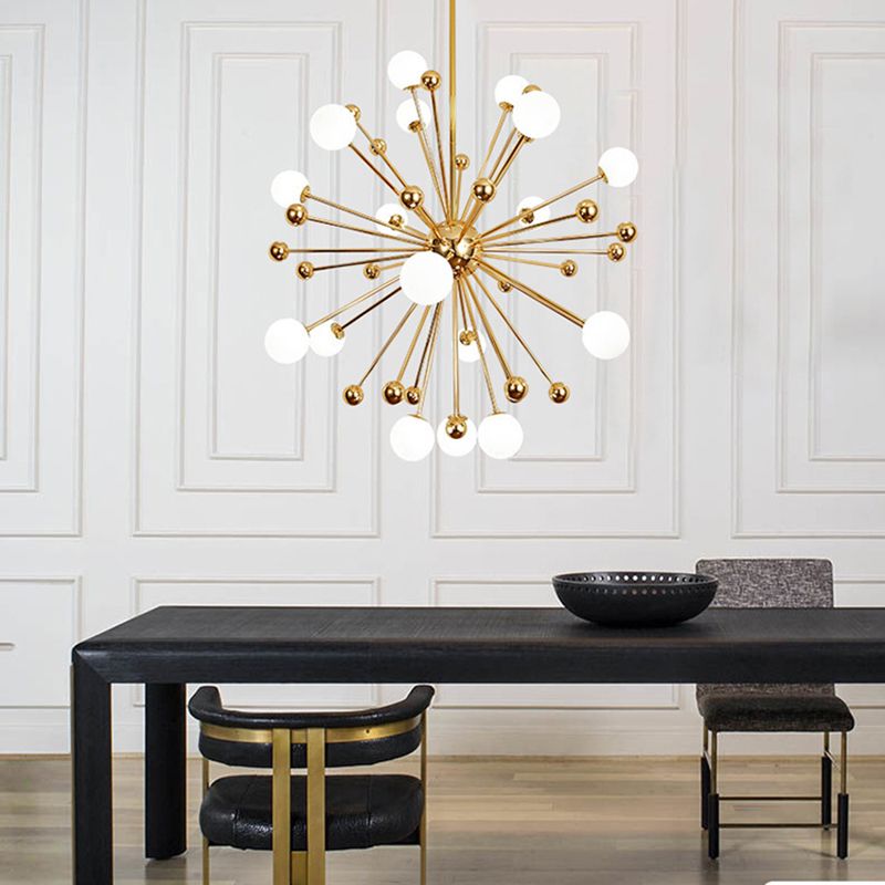 Modern Style Spray Chandelier Lighting Fixtures Glass Multi-heads Chandelier Light