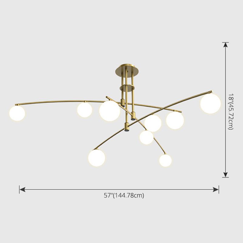 Tiered Opaline Glass Island Light Simple Style Ceiling Suspension Lamp for Living Room