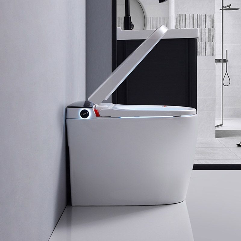 Contemporary One Piece Toilet Floor Mounted Toilet Bowl with Seat for Washroom