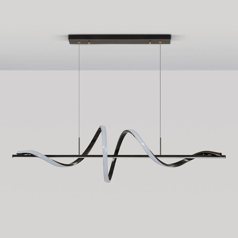 2-Light Geometric Island Pendant Lighting Modern Metal Island Light Fixtures