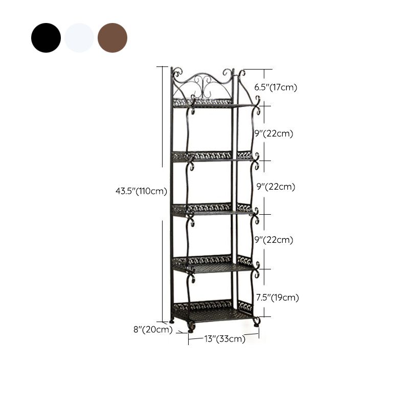 Contemporary Bookcase Metal Shelf Bookcase with Shelves for Living Room