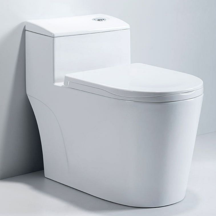 Modern Ceramic Toilet Bowl One Piece Flush Toilet with Toilet Seat