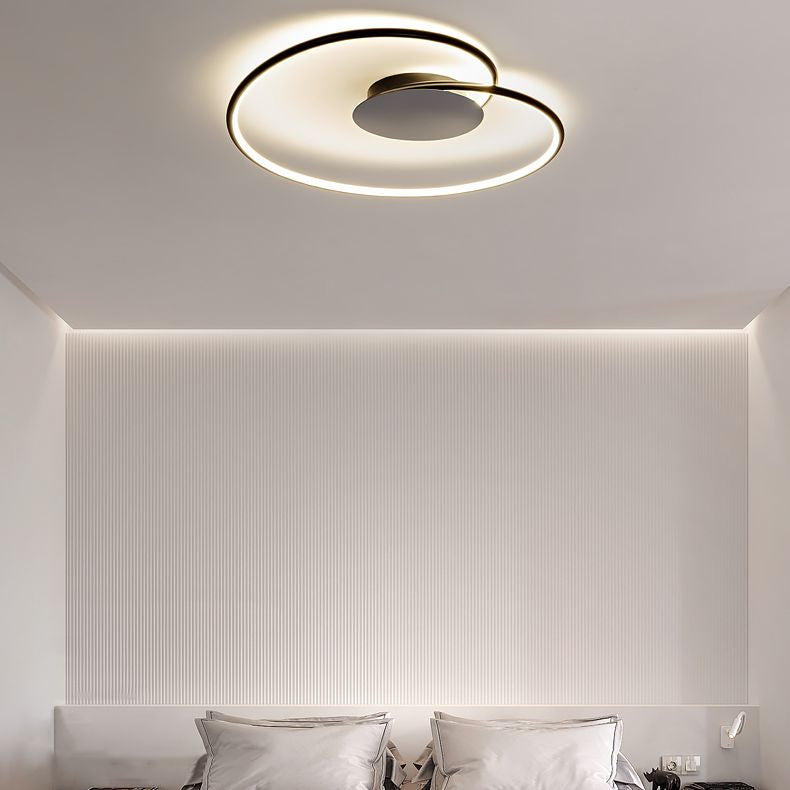 Moderne artistieke LED-plafondlamp Aluminium lineaire inbouw met siliconen kap