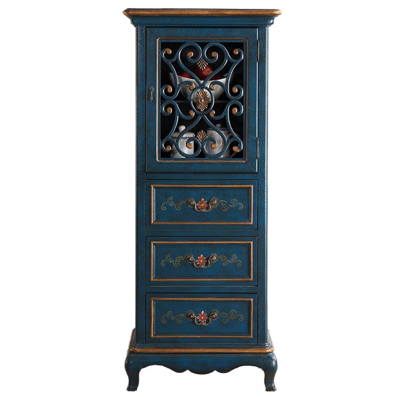 Modern Rectangle Chest Wood Bracket Legs Side Cabinet With Doors