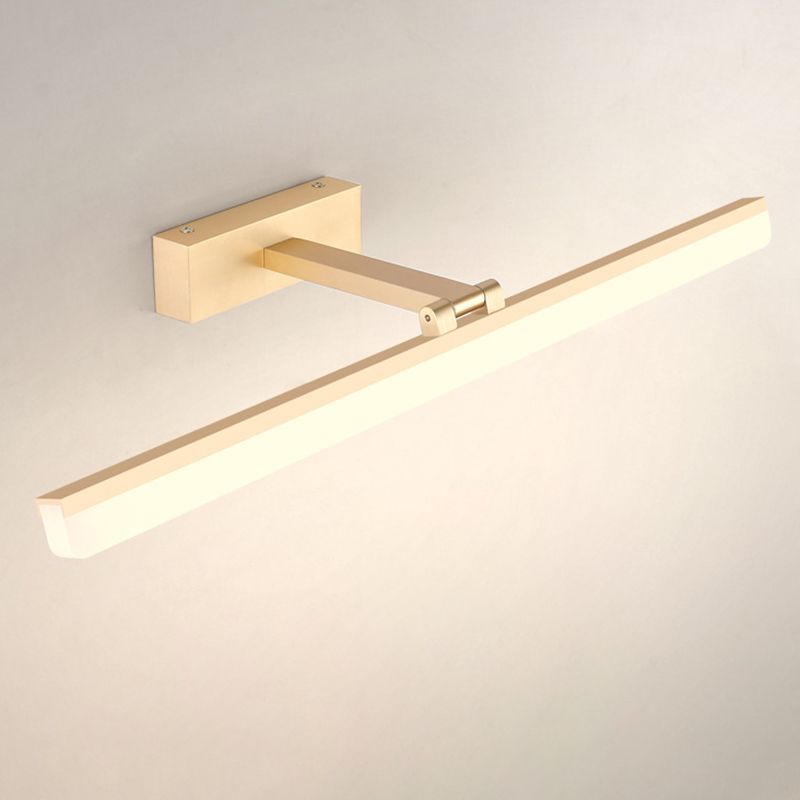 Nordic Simplicity Rectangular Wall Lights Plastic Sconce Light Fixtures for Bathroom