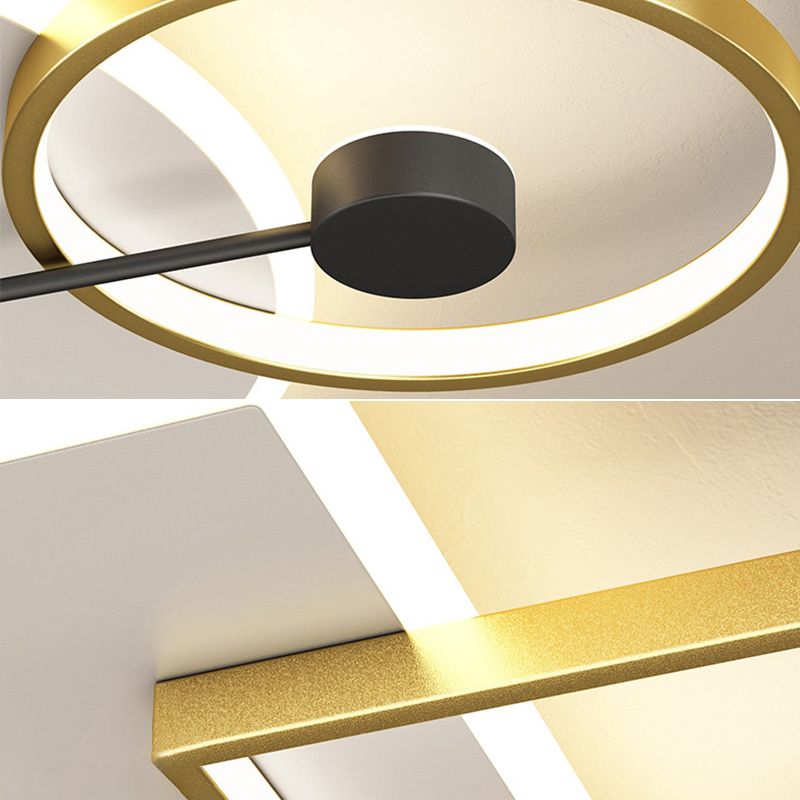 Geometrische inbouwverlichtingsarmaturen Eenvoud Acryl plafondverlichtingsarmaturen voor slaapkamer