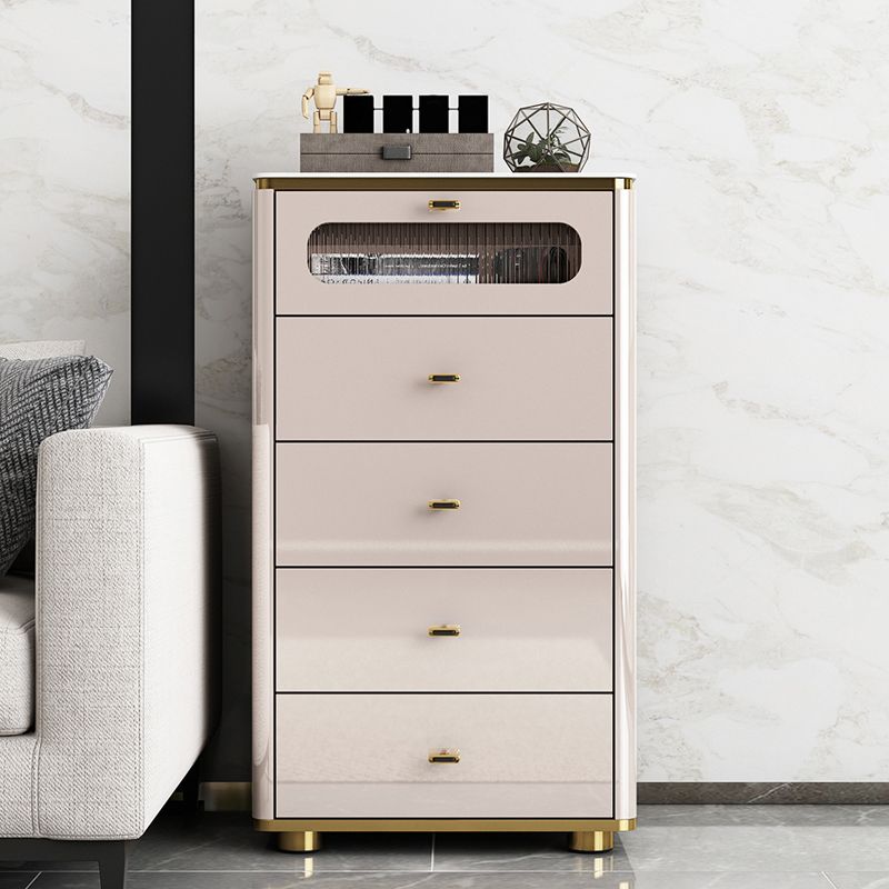 Glam Storage Chest Dresser Stone Storage Chest with 3/4/5 Drawers