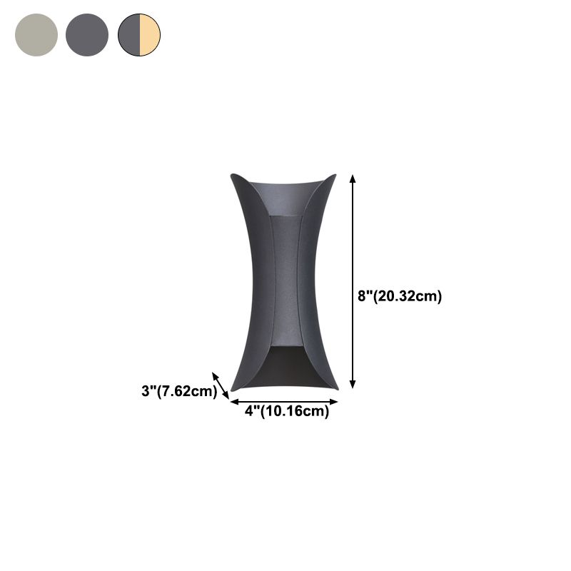 Sconce Light Fixture Minimalist Style Metal LED Wall Lighting Fixture
