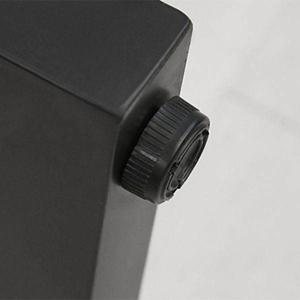 Industrial Rectangle Pub Table White Sintered Stone Bar Height Cocktail Table with Shelves