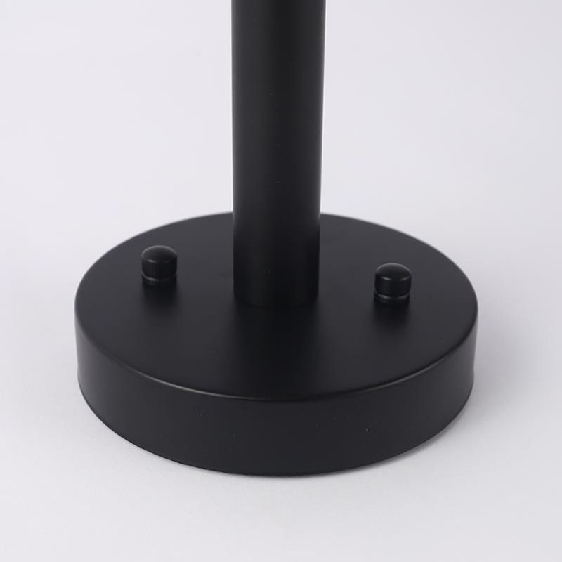 Radial Shape Flush Ceiling Lights Modern Style Metal 6 Light Flush Mount Fixture in Black