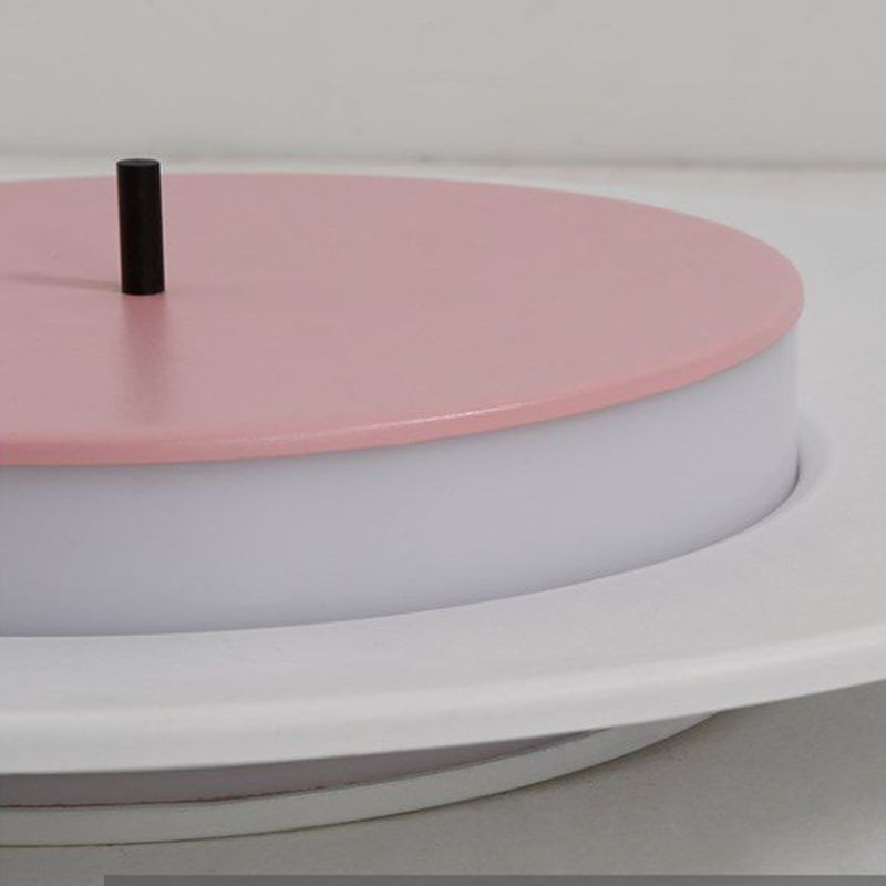 Montaje empotrado LED de hierro forjado en lámpara de techo circular acrílica de simplicidad moderna para guardarropa