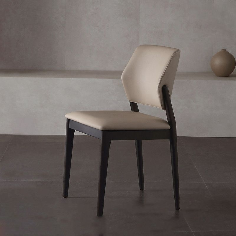 Contemporary Open Back Dining Chairs Indoor Upholstered Side Chair