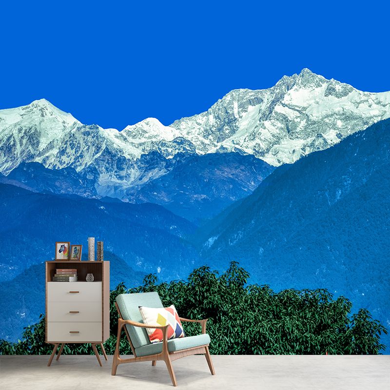 Mountain Scenery Contemporary Wall Covering for Home Decoration, Water Resistant