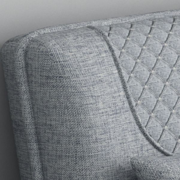 Armless Chaise Lounge Couch Adjustable Gears Chaise with Polyester Blend