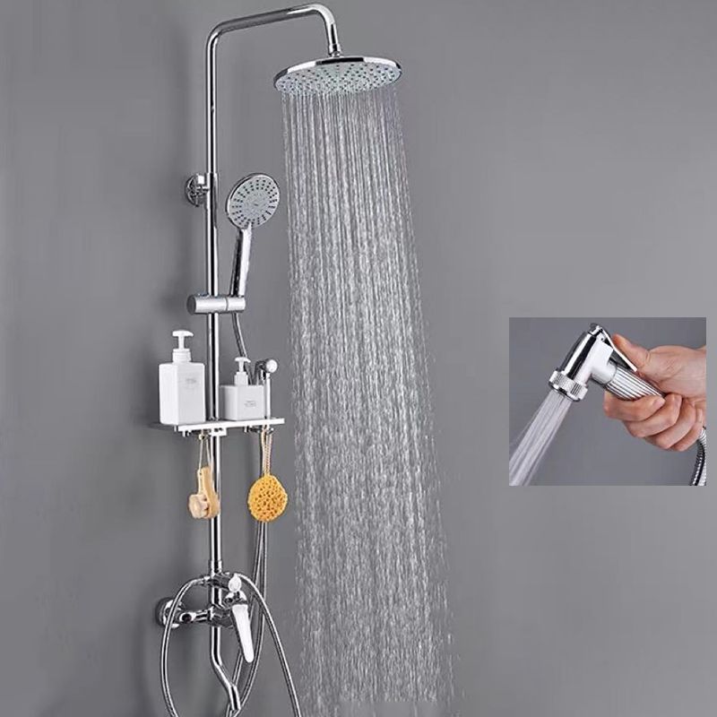 Modern Arm Swivel Shower Metal Shower Head Shower Faucet On Wall