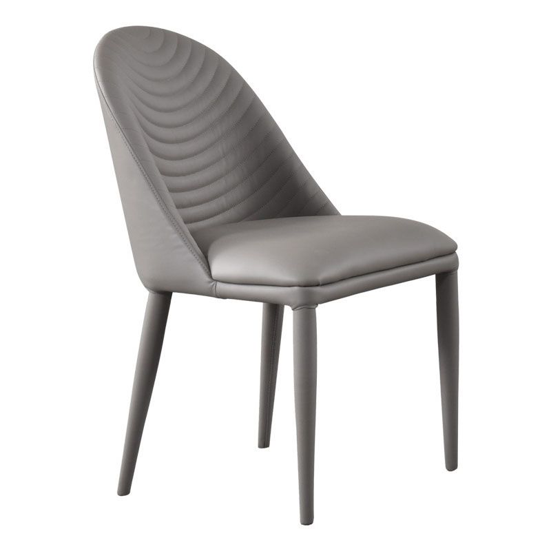 Leather Parsons Chair Modern Furniture in Matte Finish for Indoor