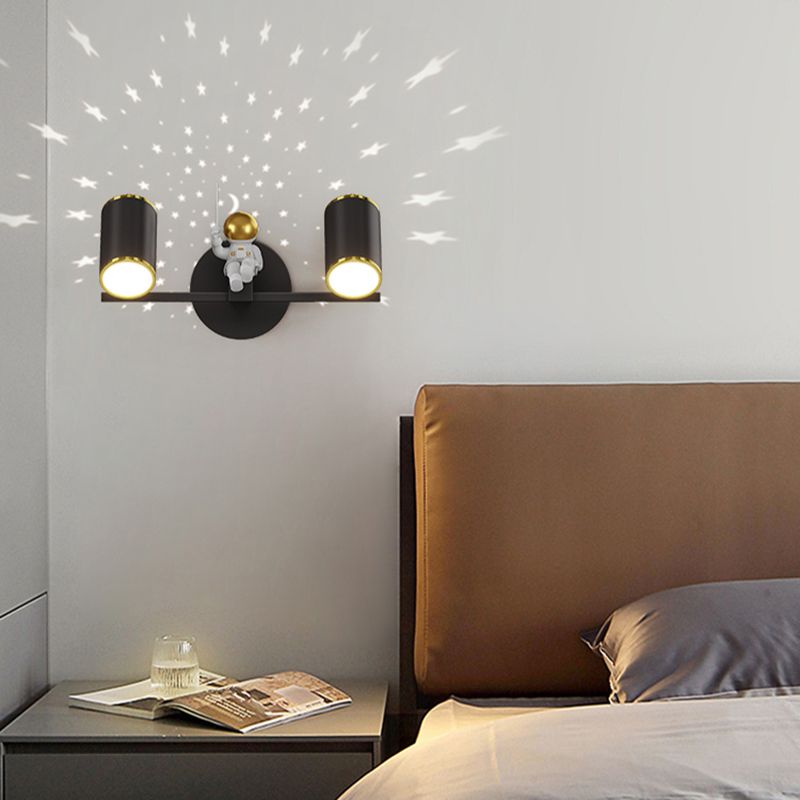 Kids Style Geometry Shape Wall Lights Metal 2-Light Wall Mount Lights