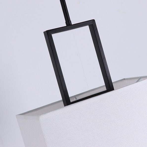 Tambor de tono blanco lámpara colgante de colgantes moderno 1 luz de techo colgante de luz para dormitorio