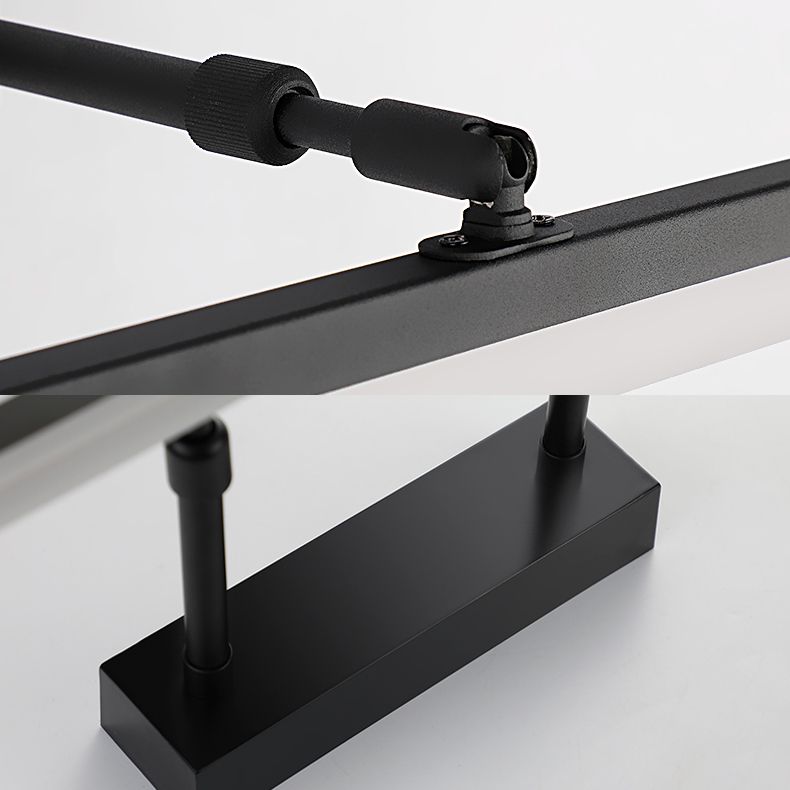 1-Light Metal Linear Mirror Wall Lighting Modern Style Wall Mounted Light Fixture