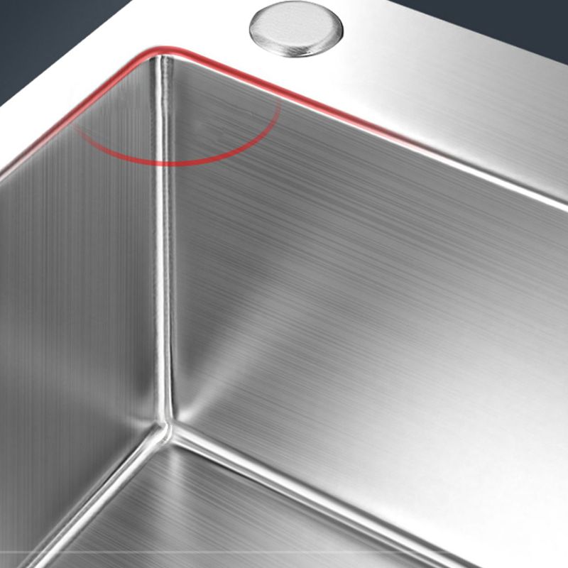 Stainless Steel Kitchen Sink Rectangular Shape Kitchen Sink with Drain Assembly