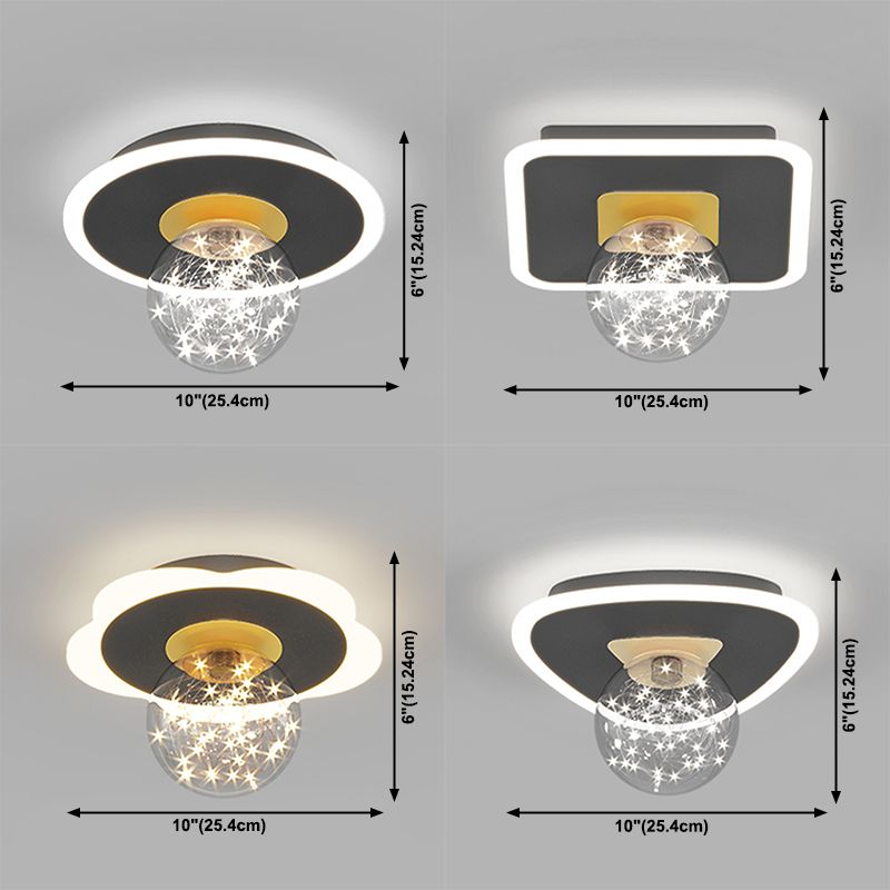 Modern Ceiling Lamp Gypsophila LED Flush Mount Light Fixture for Living Room