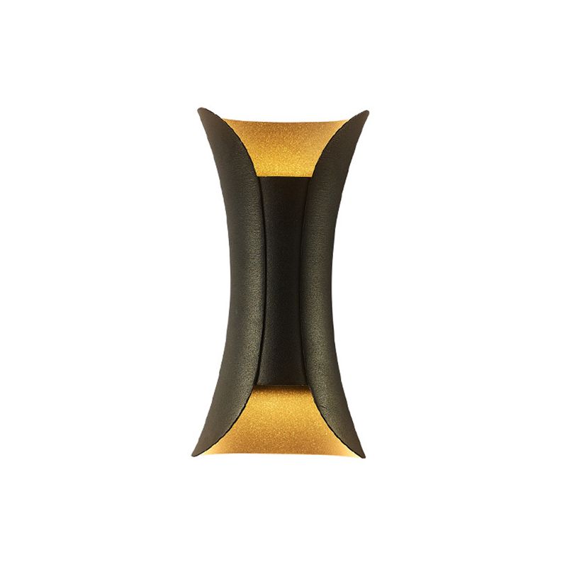 Curl Shape Wall Light Industrial Style Metal 1 Light Wall Lamp for Outdoor