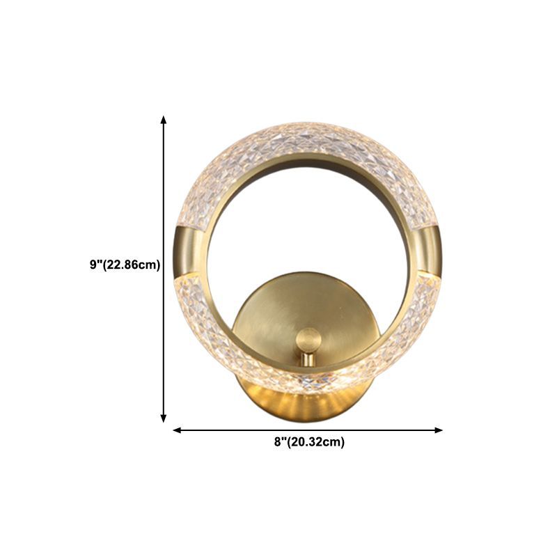 Modern Unique Shape Wall Mount Light Fixture Sconce Lamp in Gold