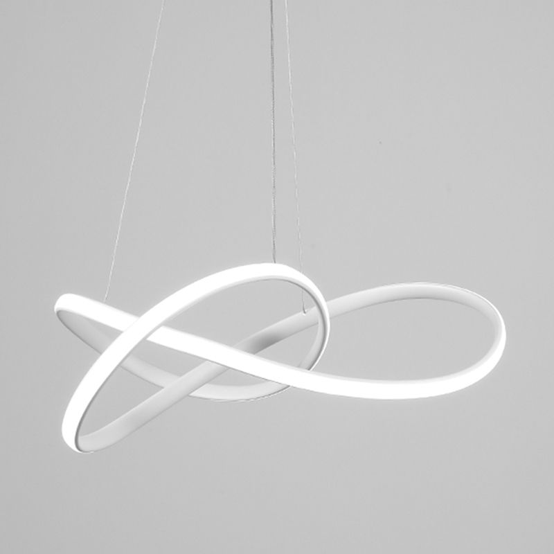 Contemporary Strip Shape Pendant Chandelier Metal 1-Light Pendant Lighting