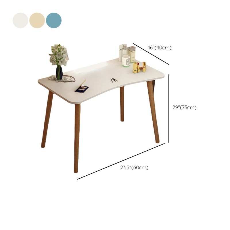 Scandinavian 15.74" Wide Wooden Dressing Table Mirror Make-up Vanity