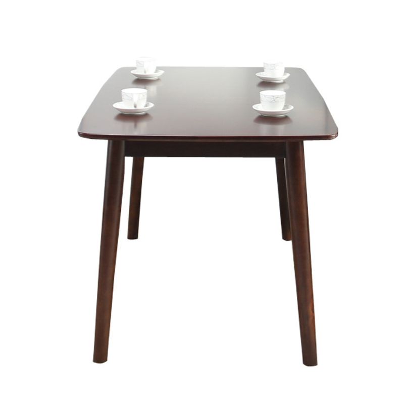 1/2/5 Pcs Oak Wood Modern Dining Set with Rectangle Table Dinette Set