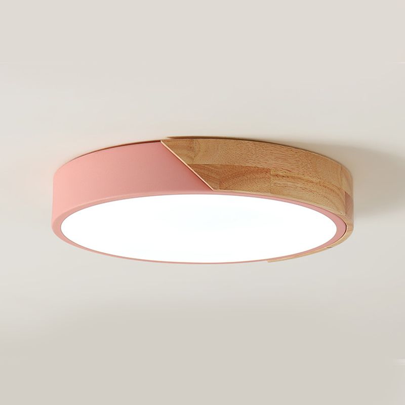 Luz de techo de color de la Sala de estar macron marco metálico luz de techo LED