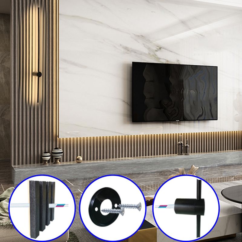 Nieuwe moderne aluminium wandverlichtingsarmatuur lineaire wandmontage lamp voor woonkamer