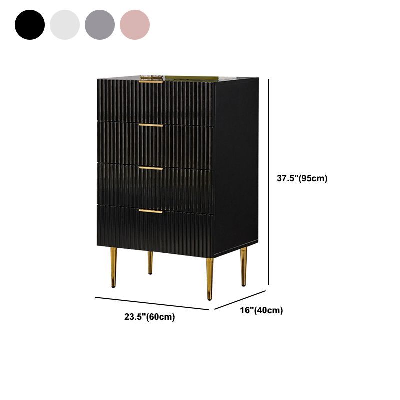 Modern 15.74" Wide Accent Chest Solid Wood Soft Close Drawers Chest