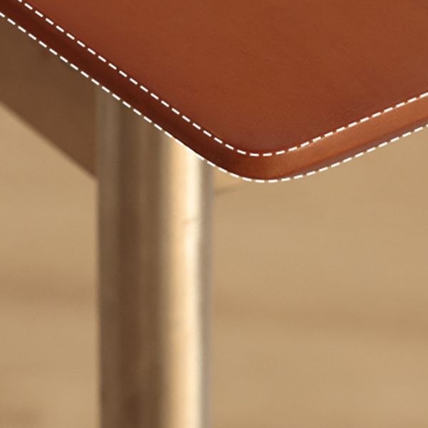 Modern Rectangle Dining Table with Stainless Steel Leg for Living Room