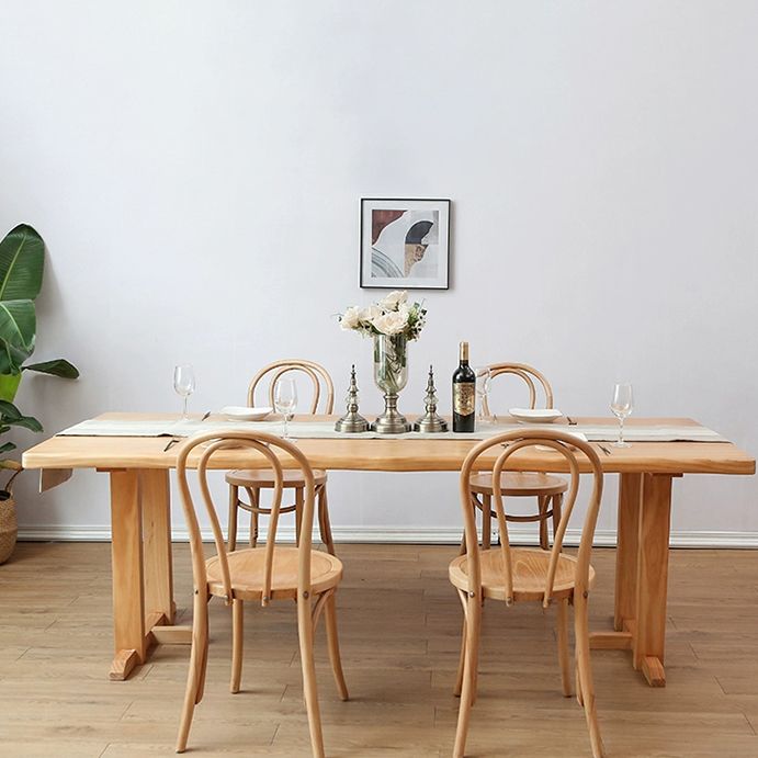 Modern 1/2/5/7 Pieces Dining Set Solid Wood Dining Table Set for Dining Areas